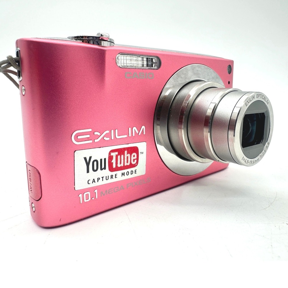 Casio Exilim EX-Z100 10.1MP Digital Camera Pink Y2K CCD Charger Bag Japan